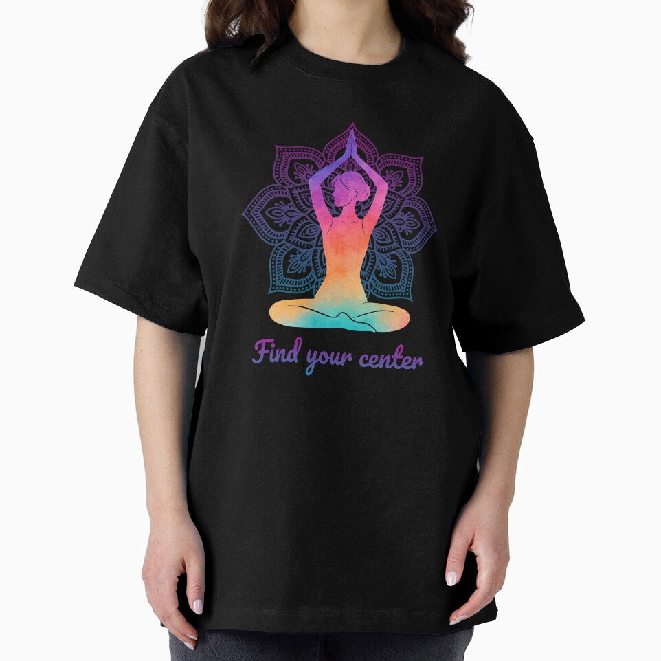 Yoga Meditation Mandala Silhouette – Spiritual Watercolor Zen Art by Lily's World