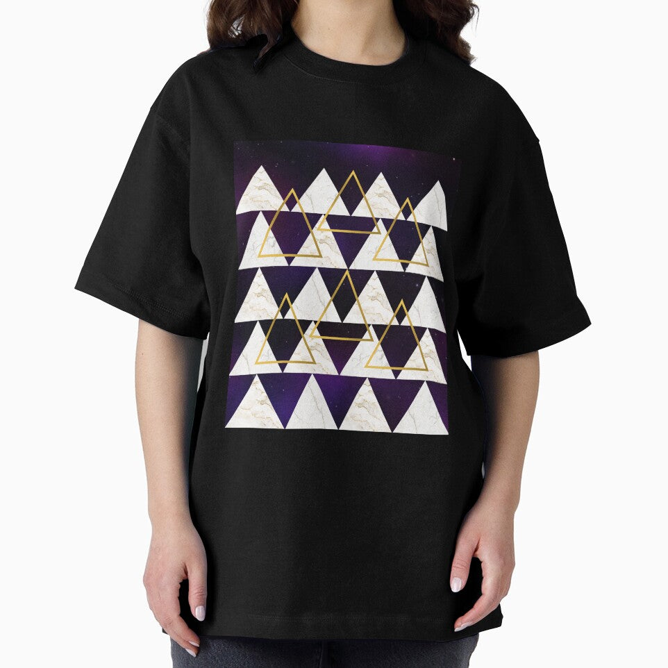 Geometric Marble Pattern - Double Golden Triangles by MindedInc