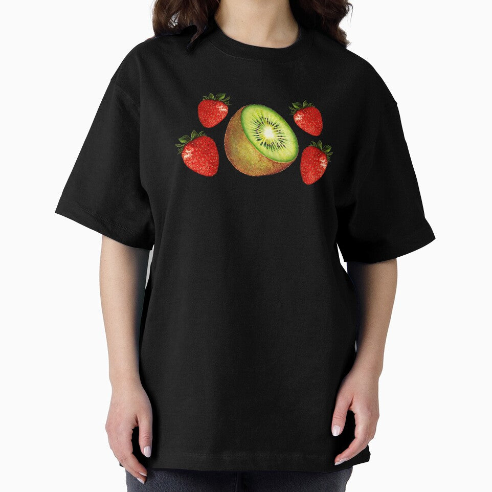 Strawberry Kiwi Pattern - Blue by Kelly  Gilleran