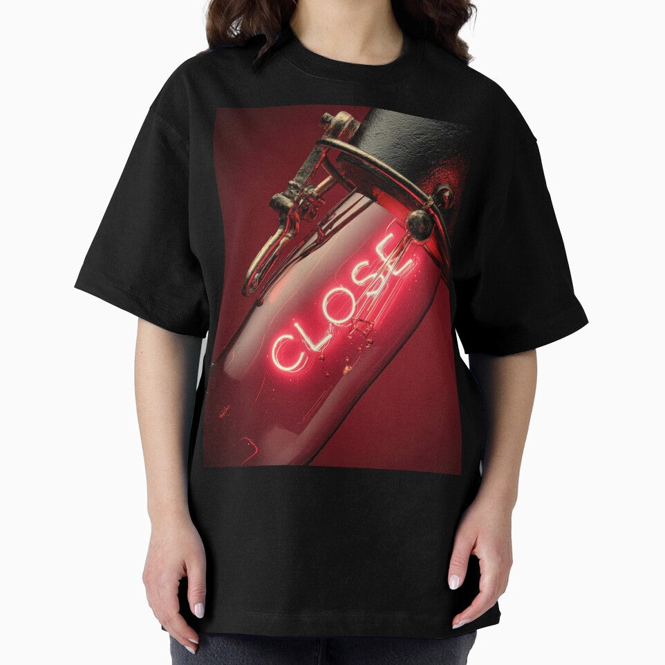 CopNeon “CLOSE” Sign Inside Light Bulb – Modern Red Glow Aesthetic by Grafititee