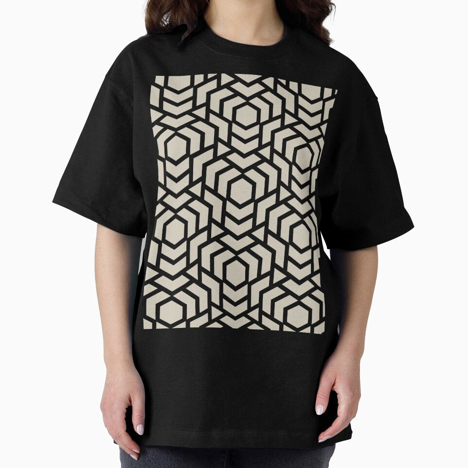 Black and Tan Tessellation Line Pattern 38 Pairs DE 2022 Popular Color Doric White DET641 by ColorOfTheYears