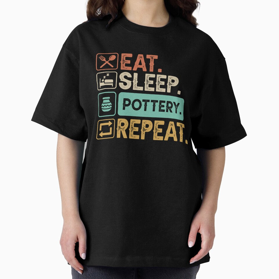 Eat Sleep Pottery Repeat by ArtMeetsPizza