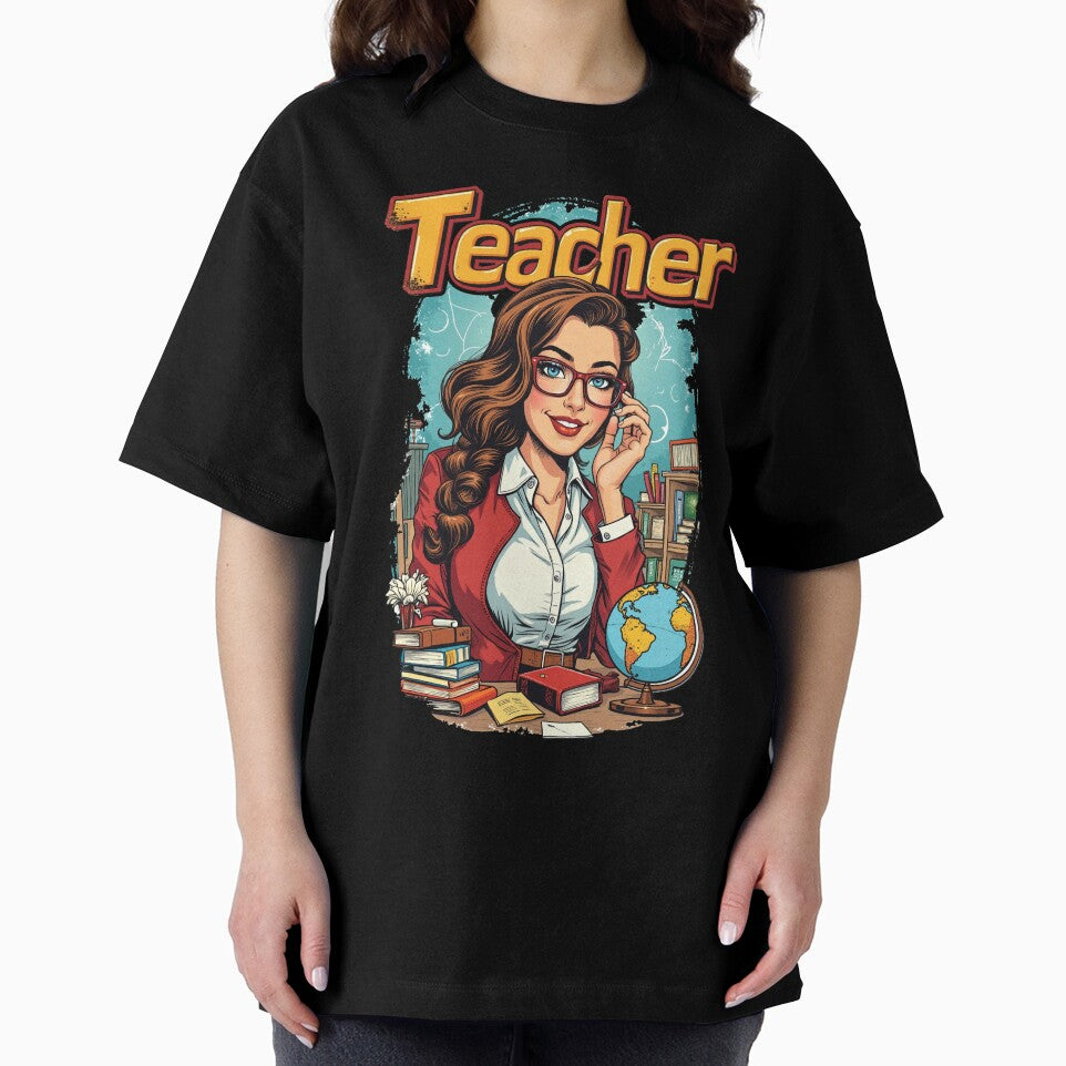 Retro Teacher the power of knowledge. by JonelleTshirts