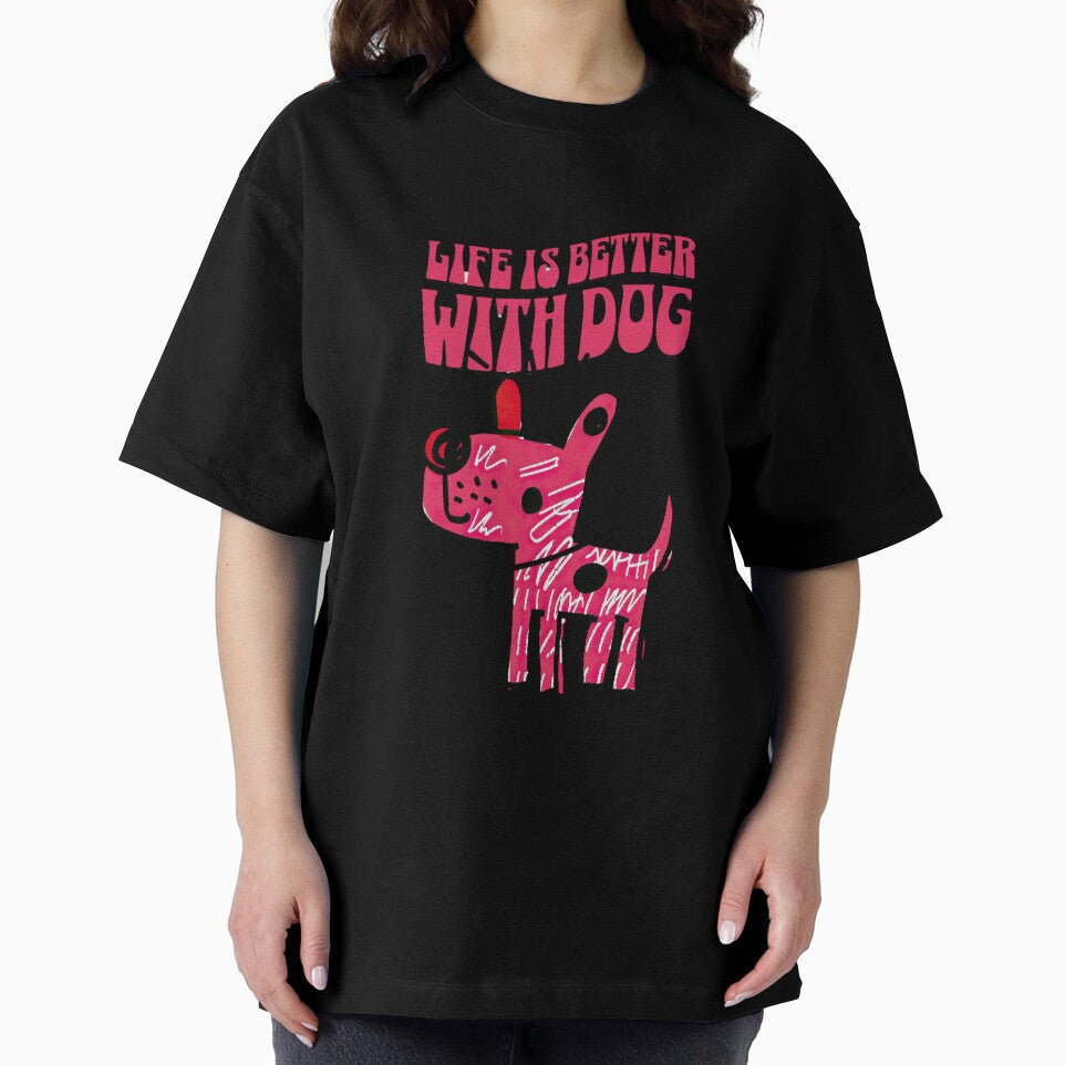 "Life Is Better with a Dog" – Heartwarming Pet Lover’s Design by Colorful-Garden