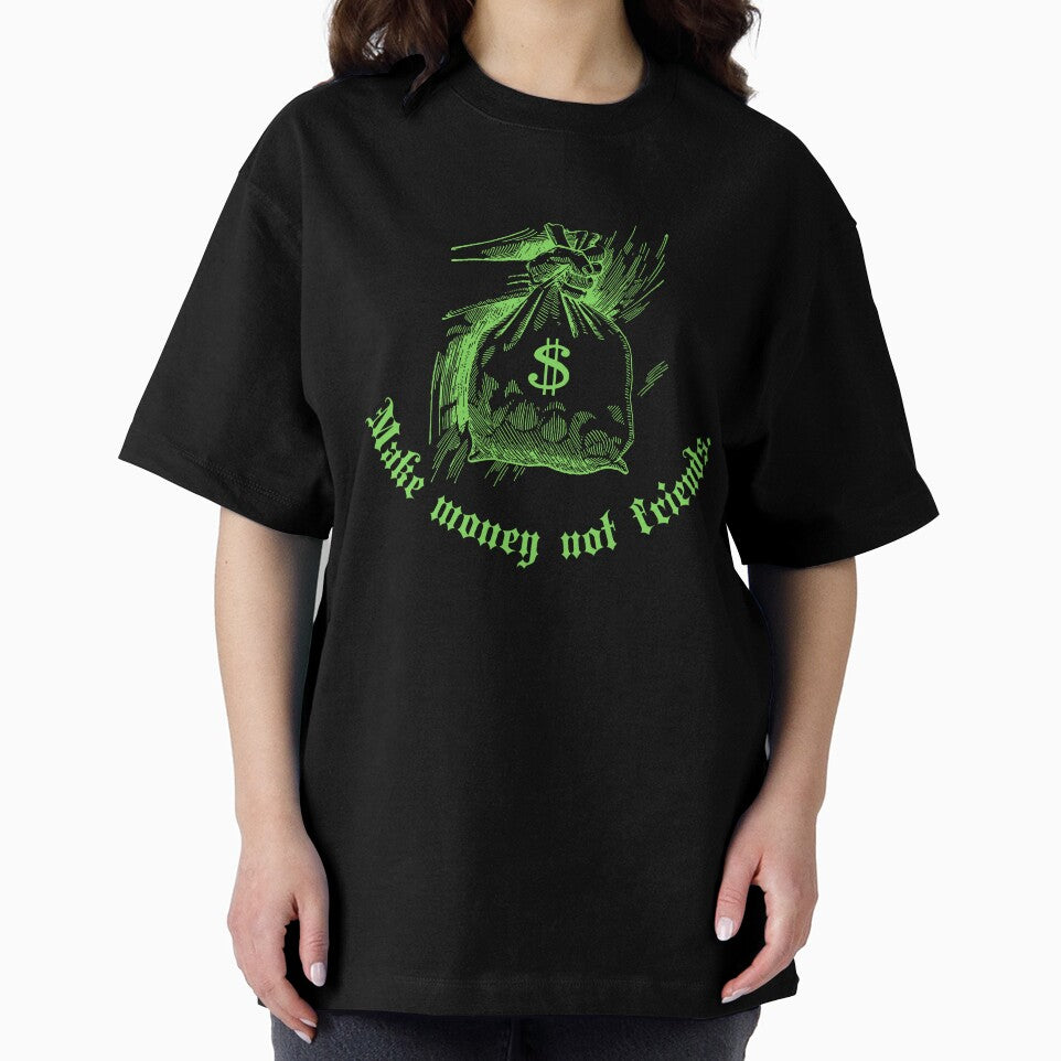 Make money not friends Y2k design by VantaTheArtist
