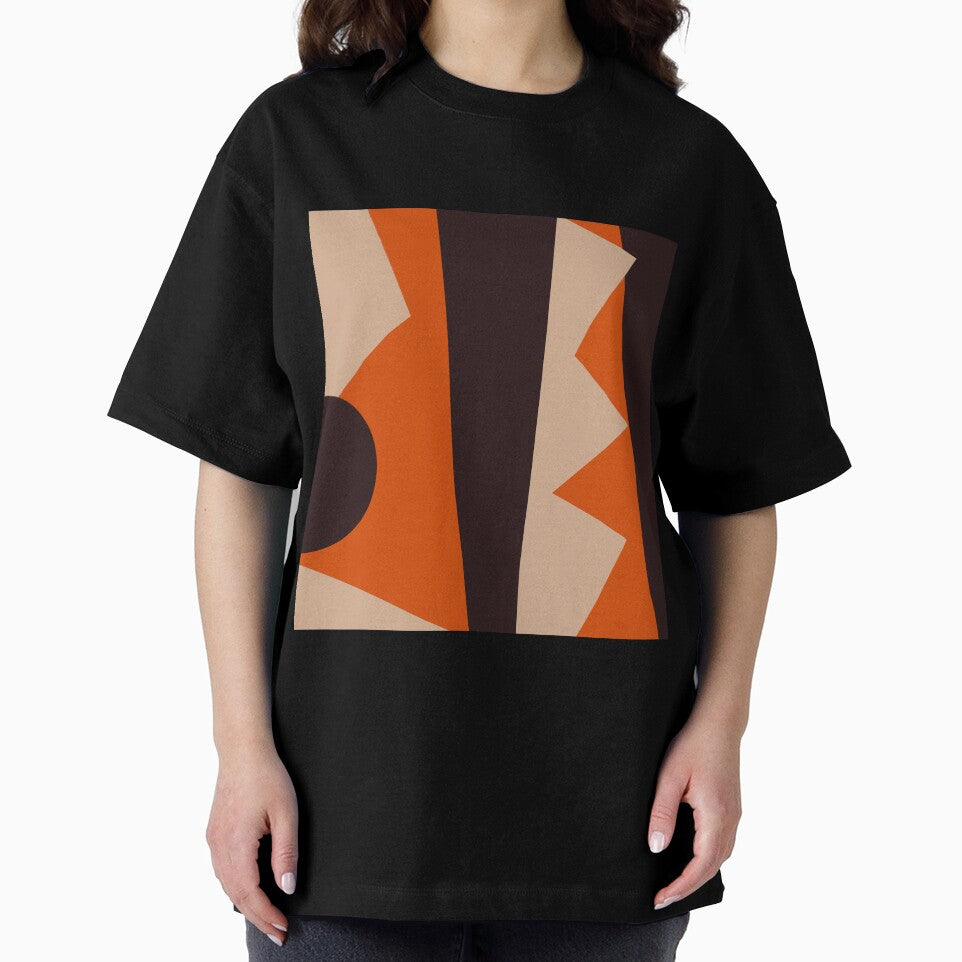 Geometric Invocation in  Orange & Black by Rob Colvin