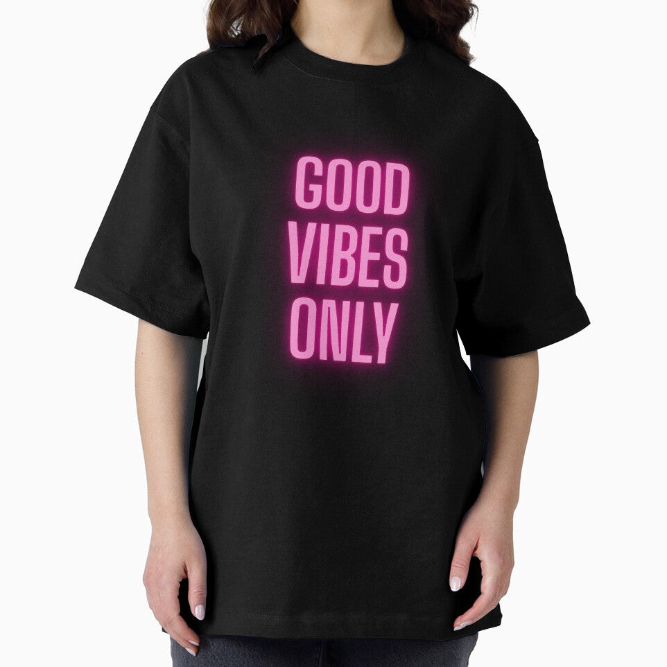 Good Vibes Only – Minimalist Positive Quote by Pixel--Threads