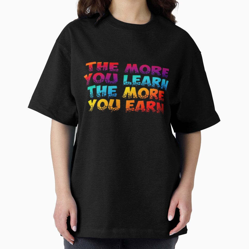 The more you learn the more you earn motivation illustration premium design by truemoneyman