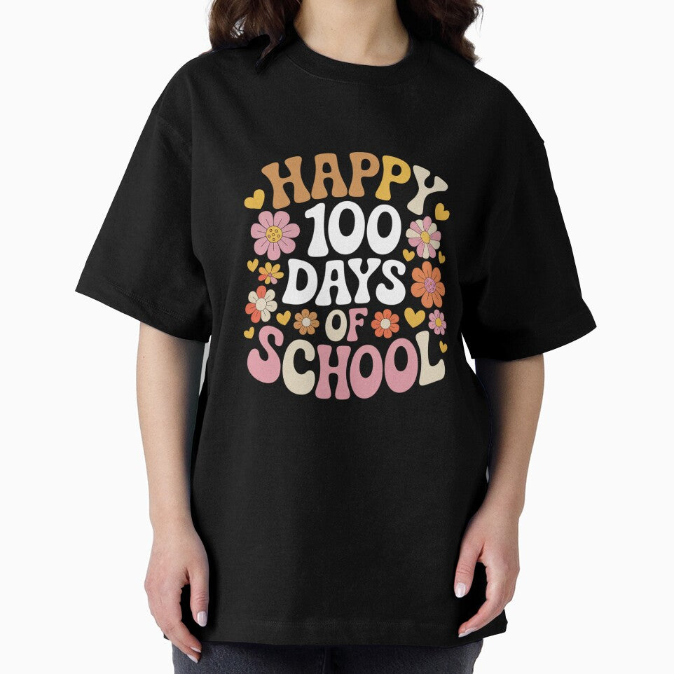 Groovy 100 Days of School Teacher Kids Retro Happy 100th Day by grounabslaninal