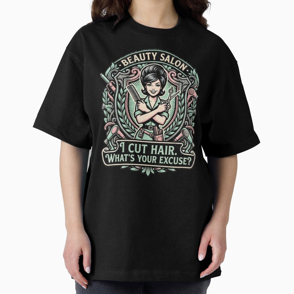 Funny Hairstylist Gift - I Cut Hair What's Your Excuse - Hairdresser Design by thoughtswear