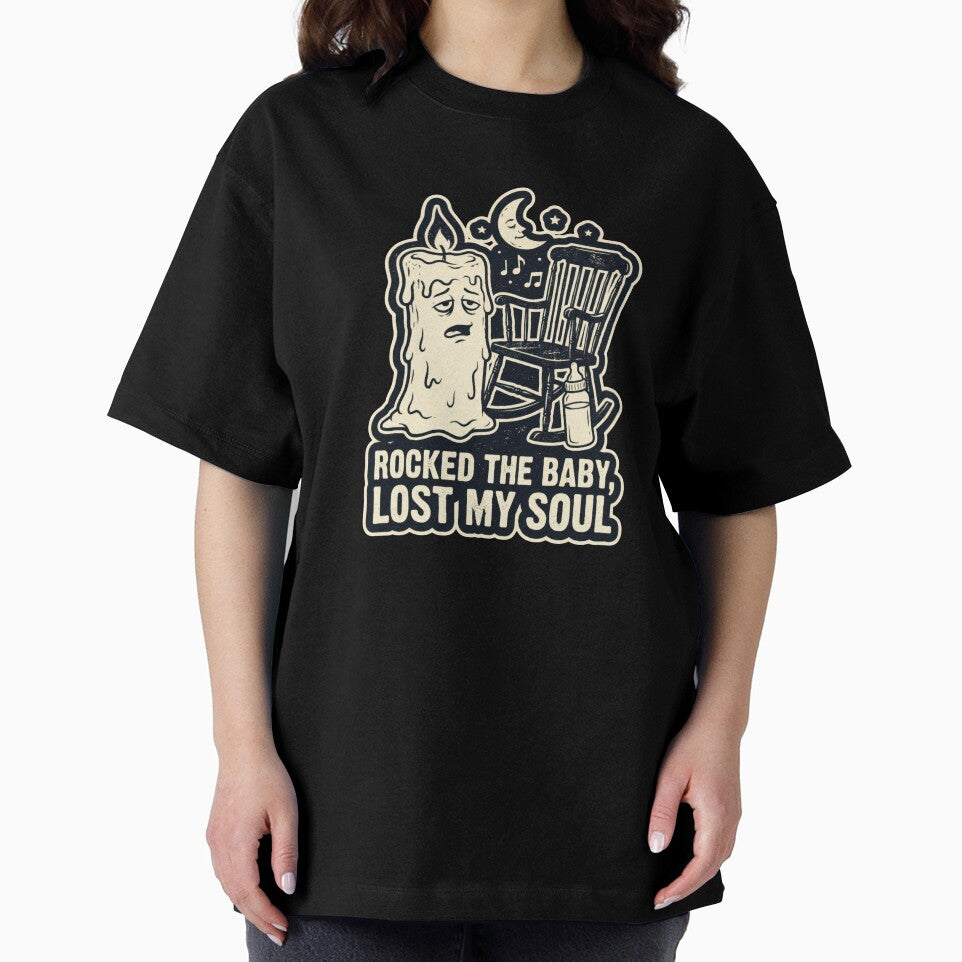 Rocked The Baby Lost My Soul Candle Humor by PullixArt