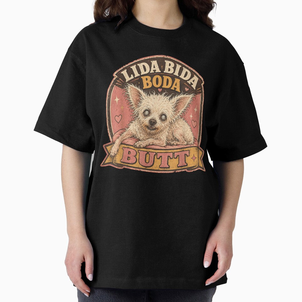 Lida Bida Boda Butt Funny Vintage Ugly Chihuahua Dog Portrait by LakenDraphil