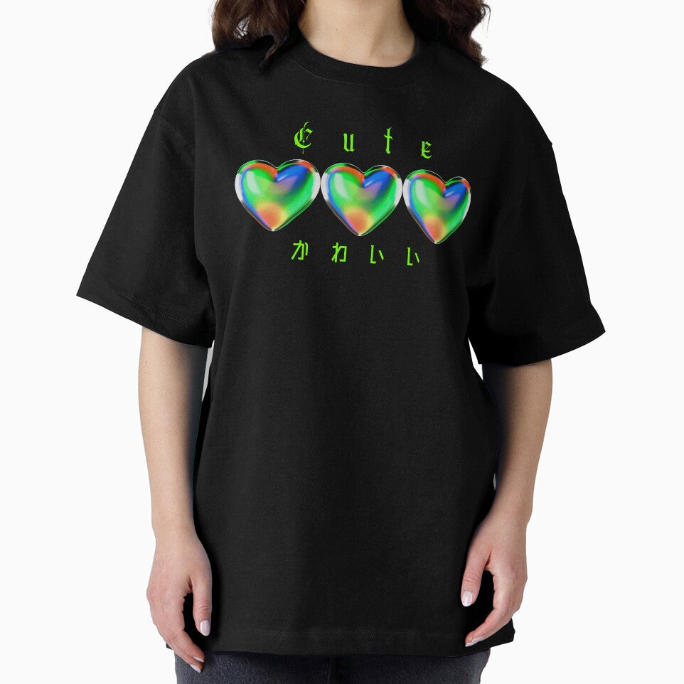 Cute glass hearts rainbow y2k style design by VantaTheArtist