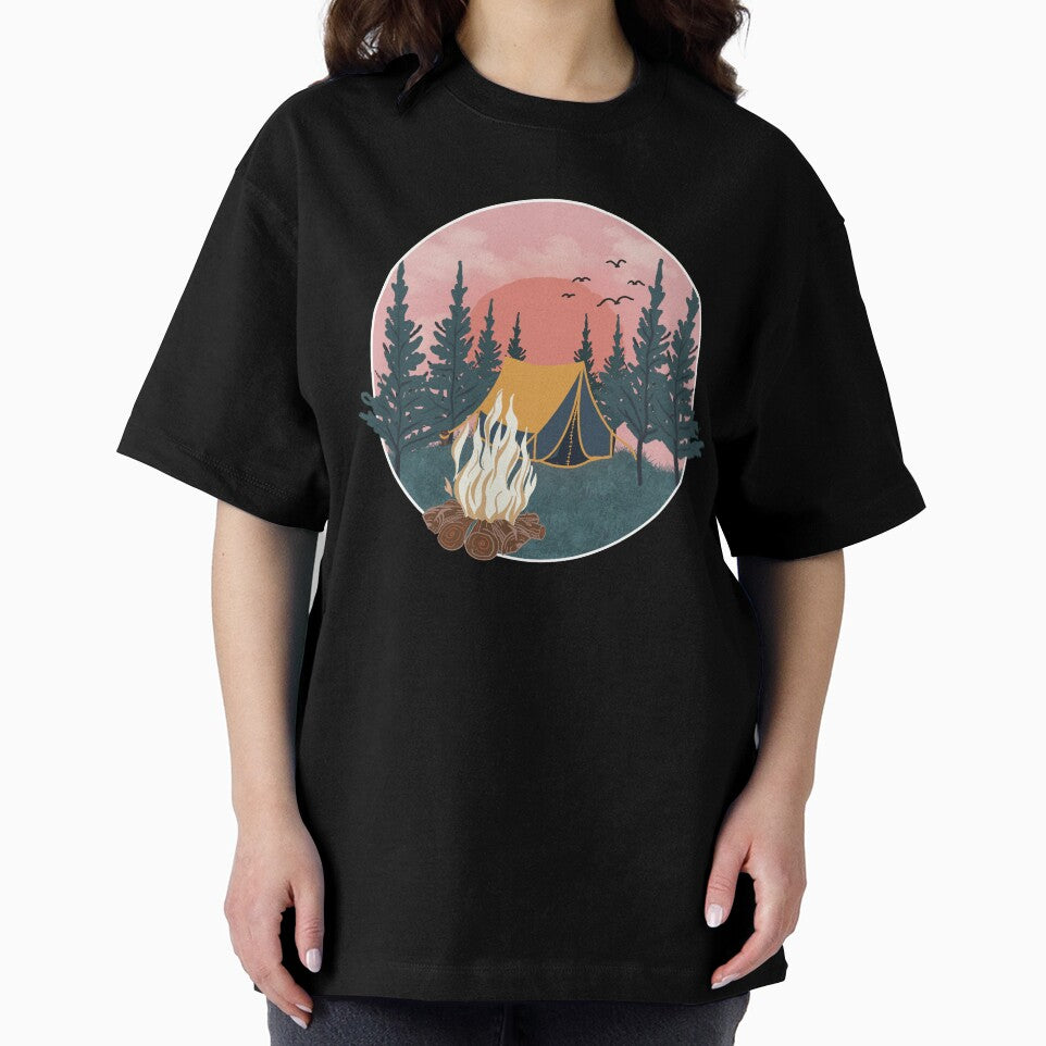 Graphic for Men Camp & Topo Camping Men's Mountain Men’s Outsoor Campfire by HAWORD
