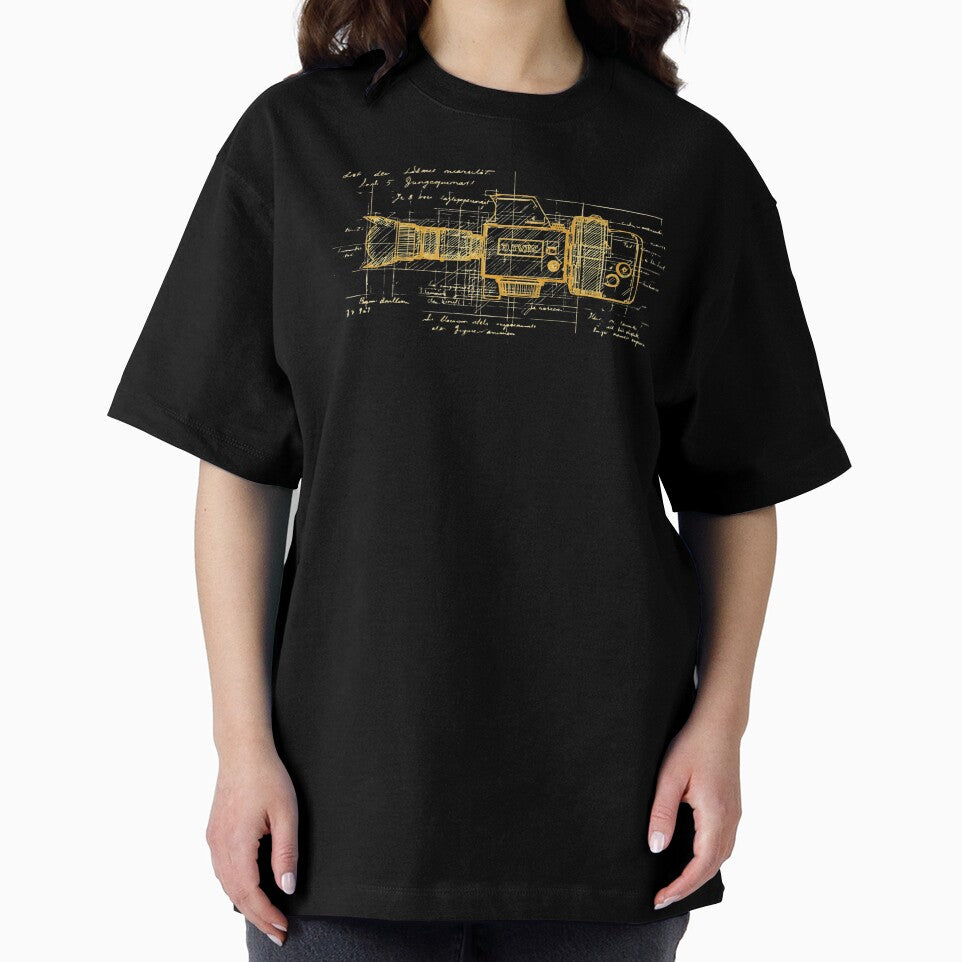 Renaissance Invention Sketch – Da Vinci Style Film Camera Art by KArtcore