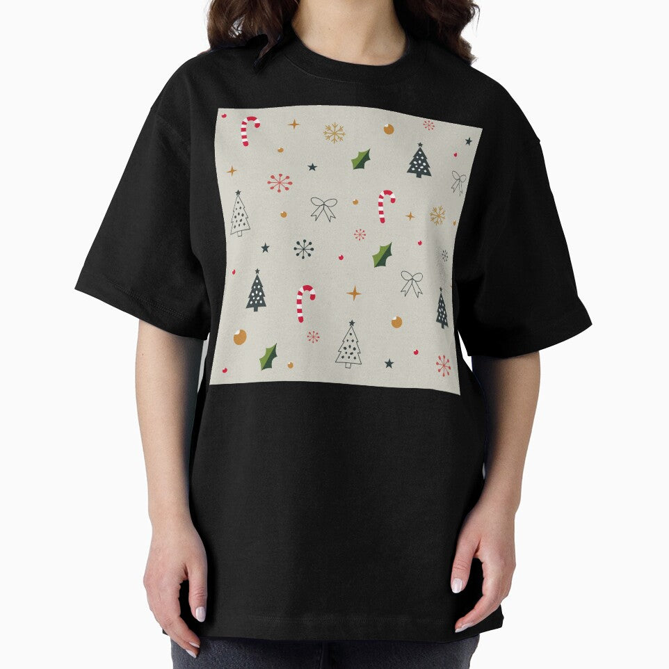 Minimalist Christmas Pattern with Holiday Icons by Lu7u