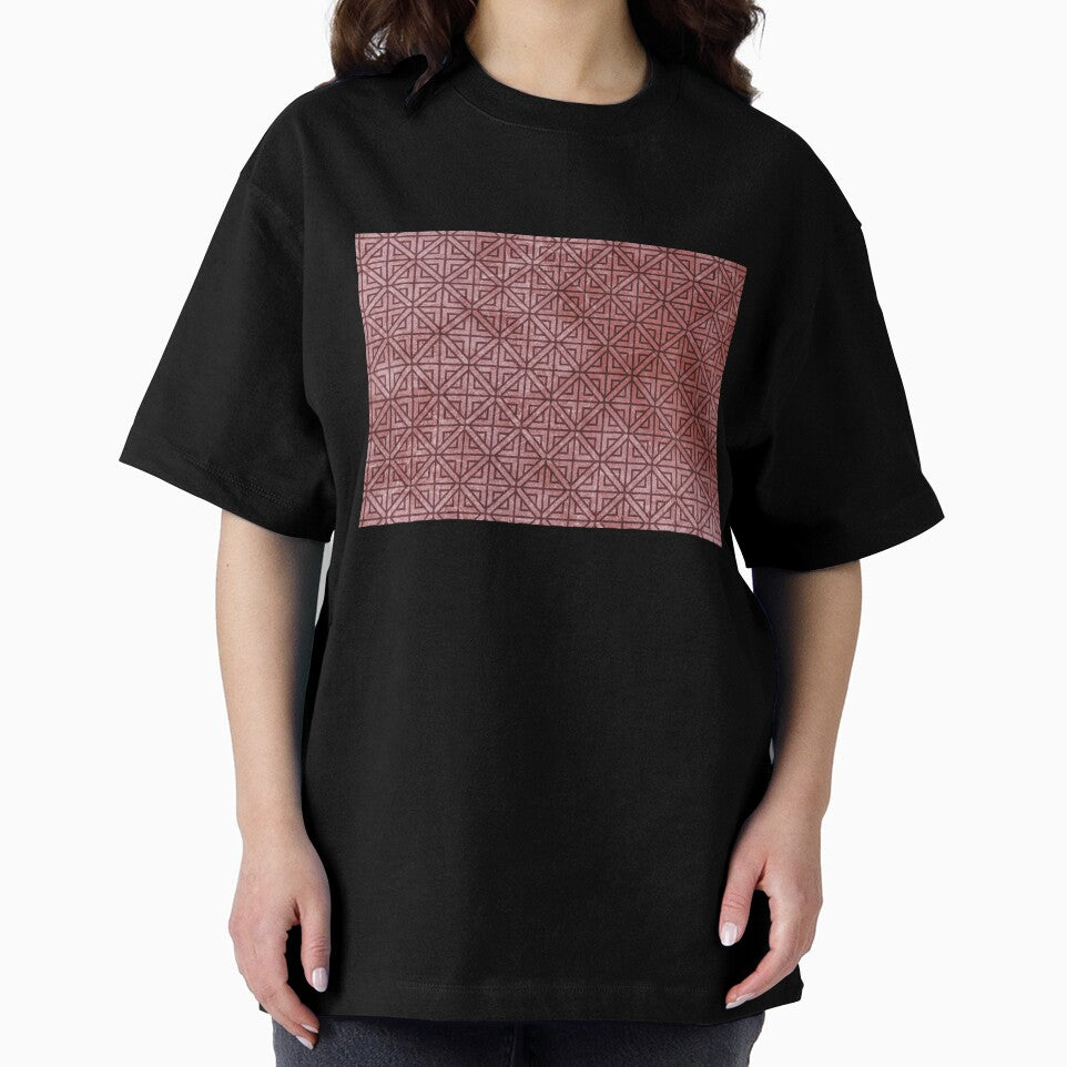 Grunge Geometric Red Pattern by Diana377