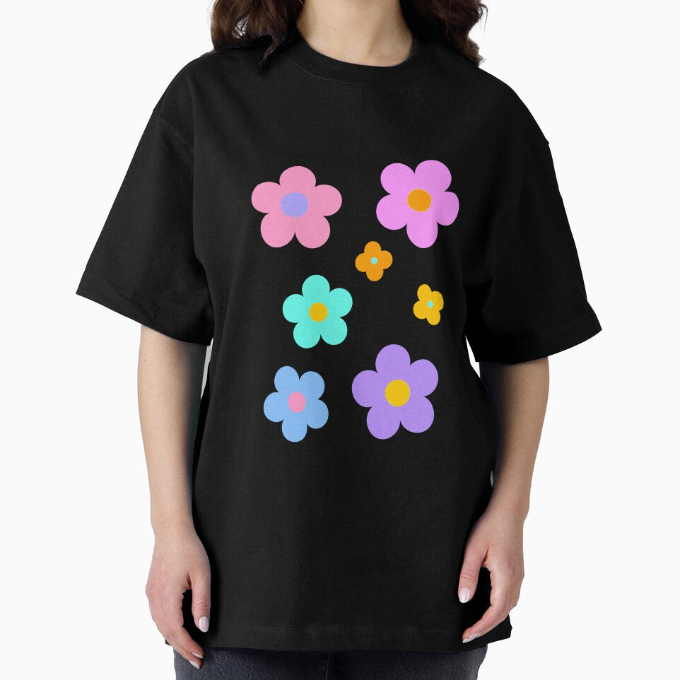 Groovy Rainbow Retro Flowers by thepaisleyswan