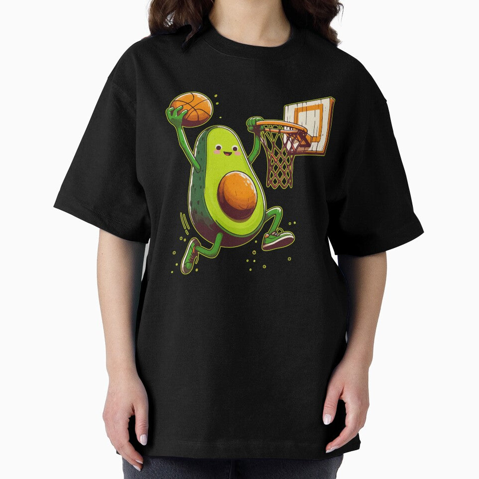 Cute Kawaii Avocado Fruit Basketball by TomFrontierArt