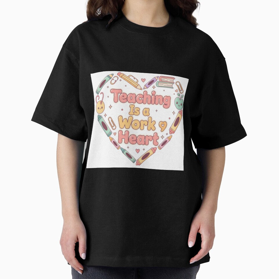 Teaching Is a Work of Heart – Cute Teacher Quote | Inspirational Classroom Decor by ArtiVibeAura