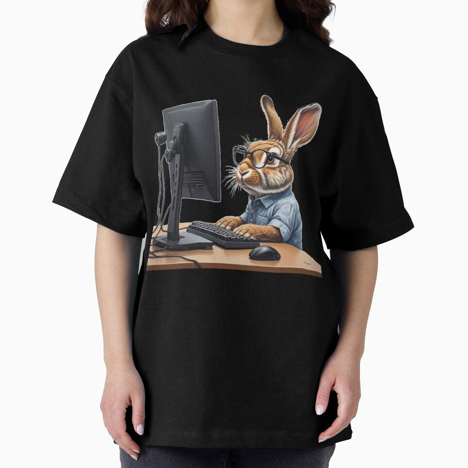 Fancy rabbit, a design for the pet love of rabbits and the computer geek by PiperParrot
