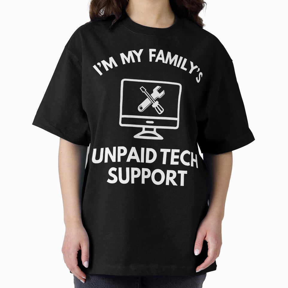 Family's Unpaid Tech IT Support Funny Computer Engineer by herbwaters