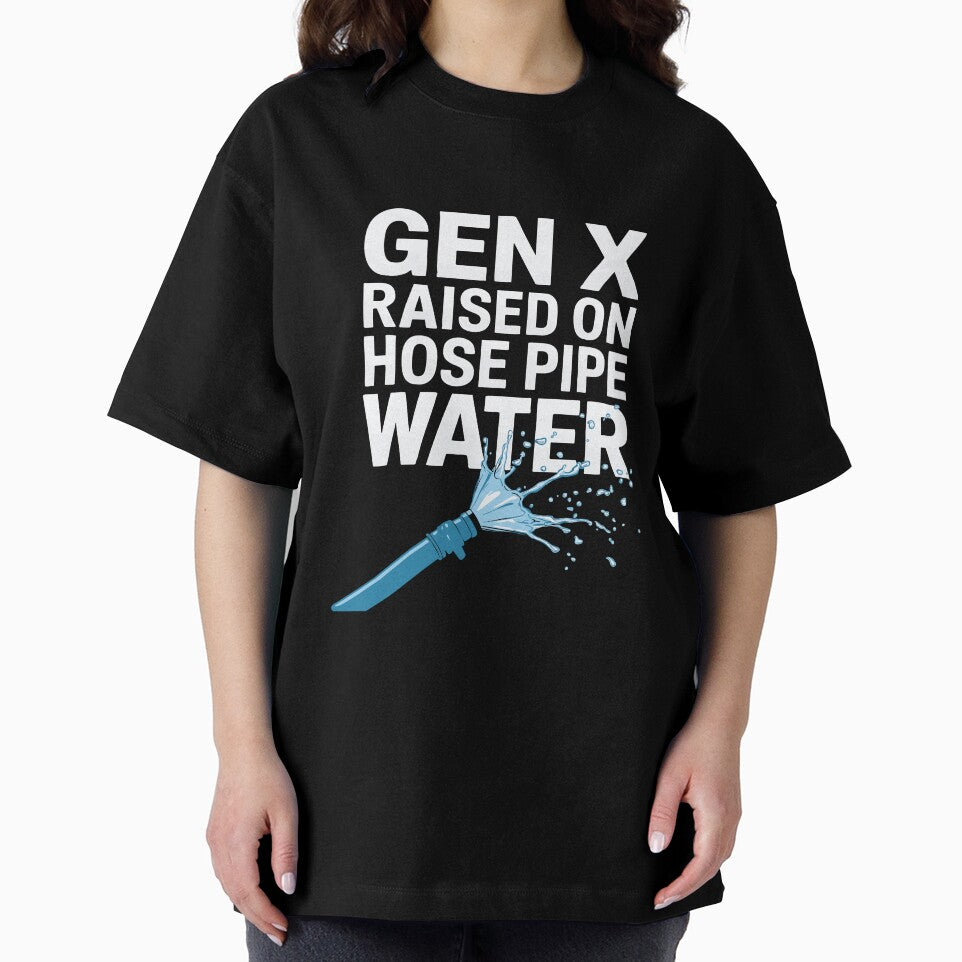 Gen X Independence Nostalgic Humor Hose Pipe Water 70s 80s by w1ckerman
