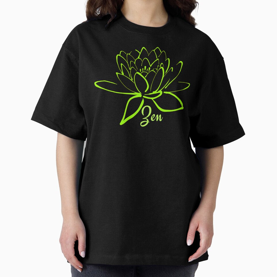 Lotus Zen Flower Green - Yoga Meditation by Paulele