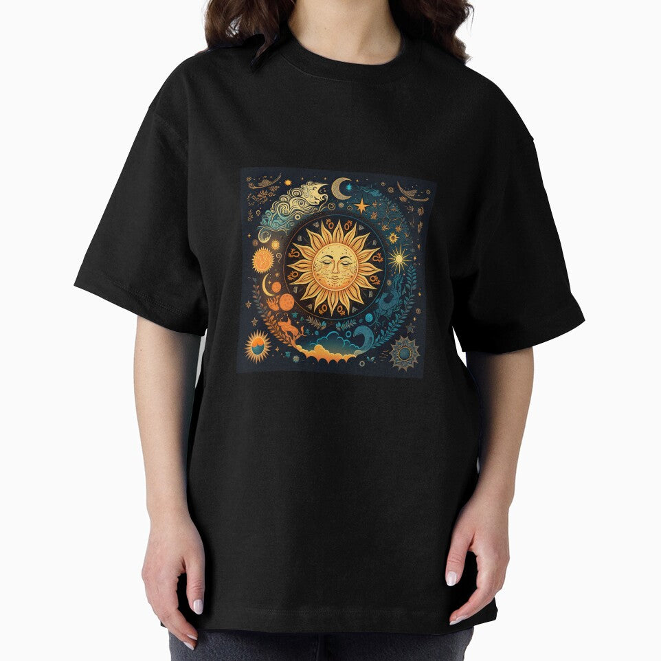 Mystical celestial,vintage sun and moon design by Jomack1