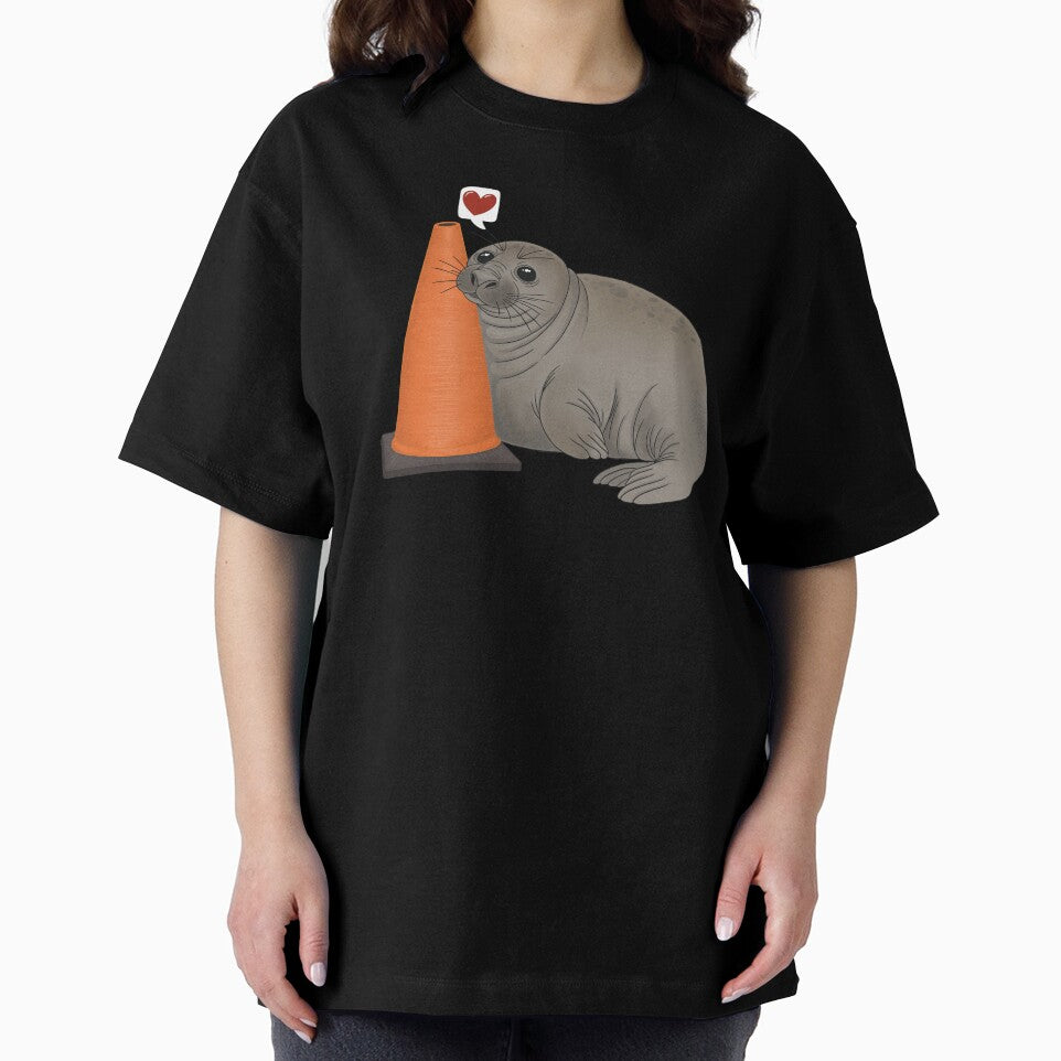 Neil the seal and his love of traffic cones by GummiesCo