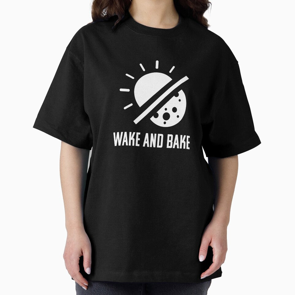 Wake and Bake Sun and Moon Graphic Design Weed/Cannabis/Pot/Marijuana Joint for 420 Smokers and Stoners by SteamParliament