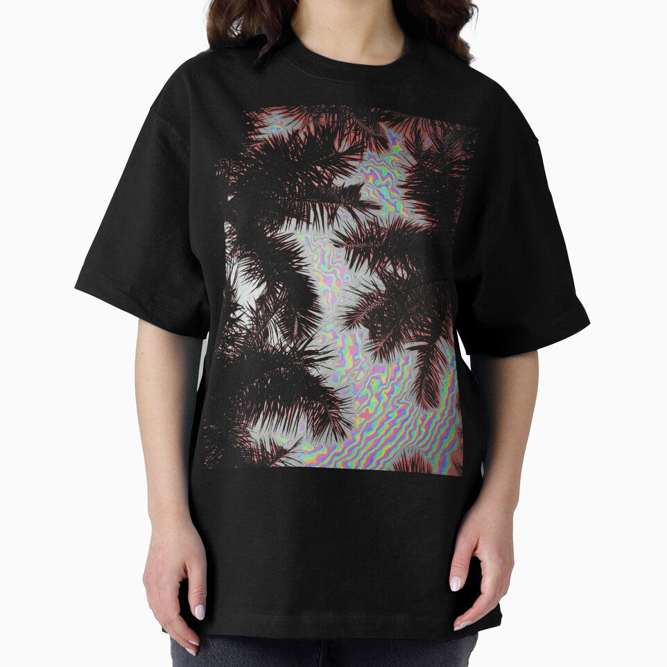 Fluorescent Palm Tree TV Glitch effect by Deegital18