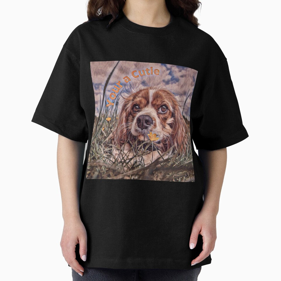 Cute Beagle dog in a Fall country field by LGMmugsdesign