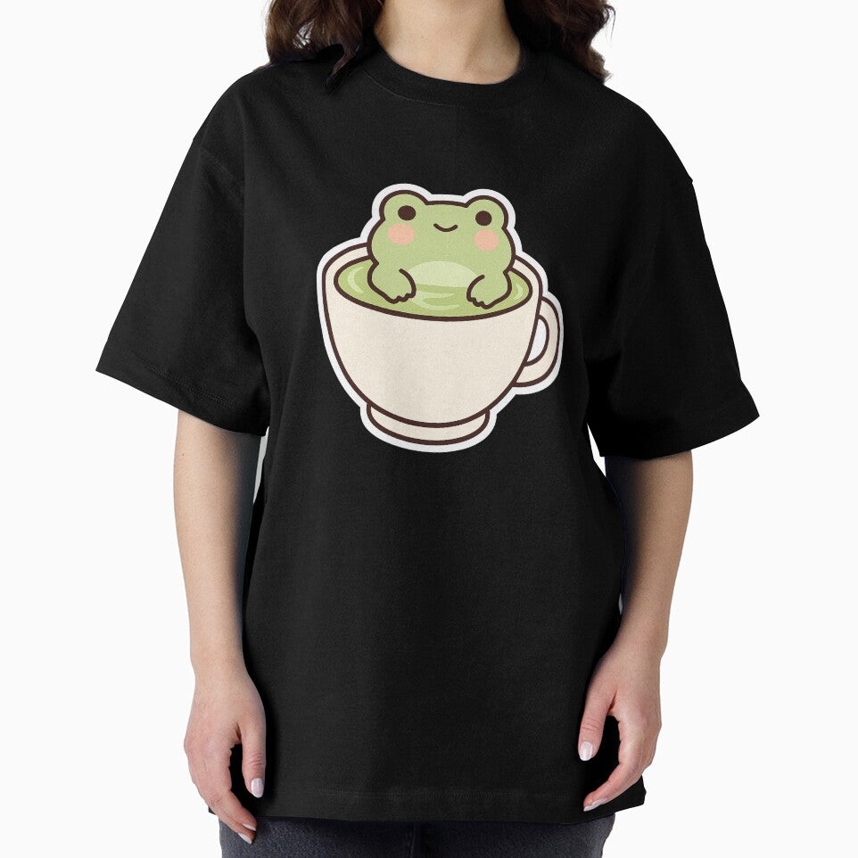 Cozy Matcha Frog Sticker by Tripconic