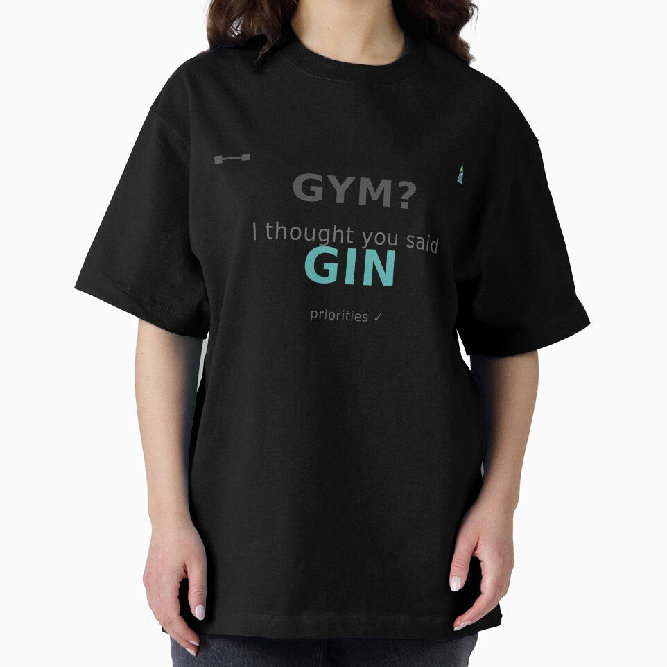 Gym I Thought You Said Gin Funny Fitness Gift by markify