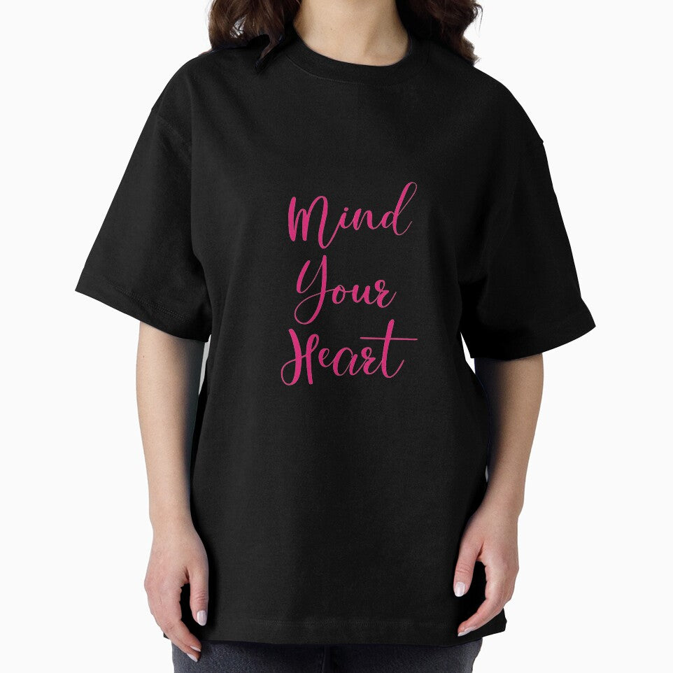 Mind Your Heart Pink by Erkadesign