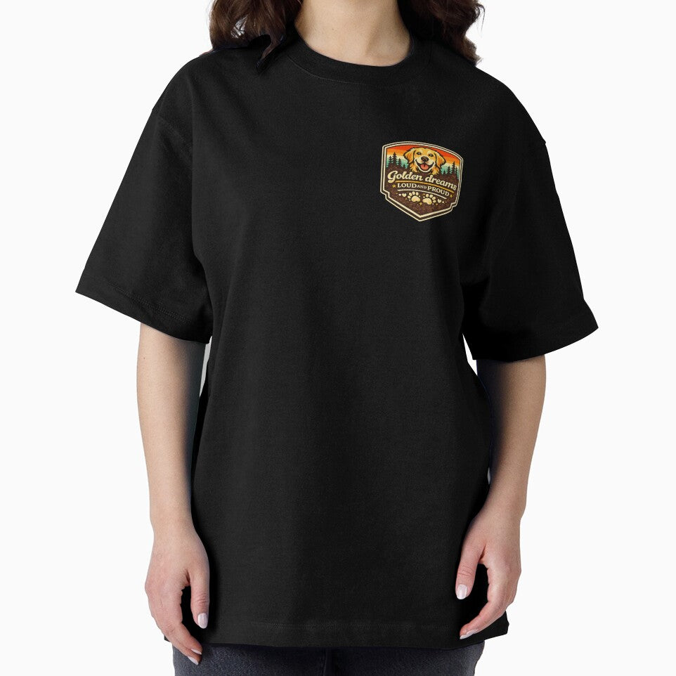 Golden Love Loud and Proud Golden Retriever Gift by WildVista