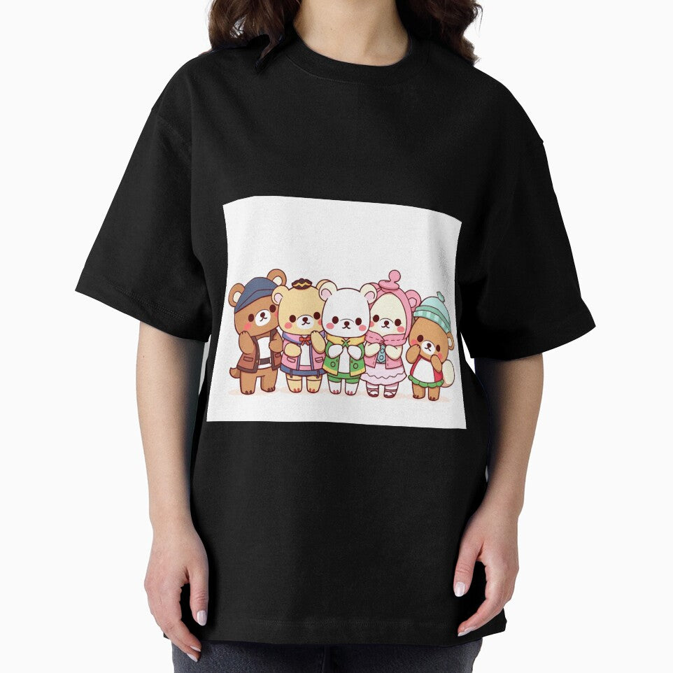 Fem Bears in the Color – Retro Art Print by Earth Nature Creations