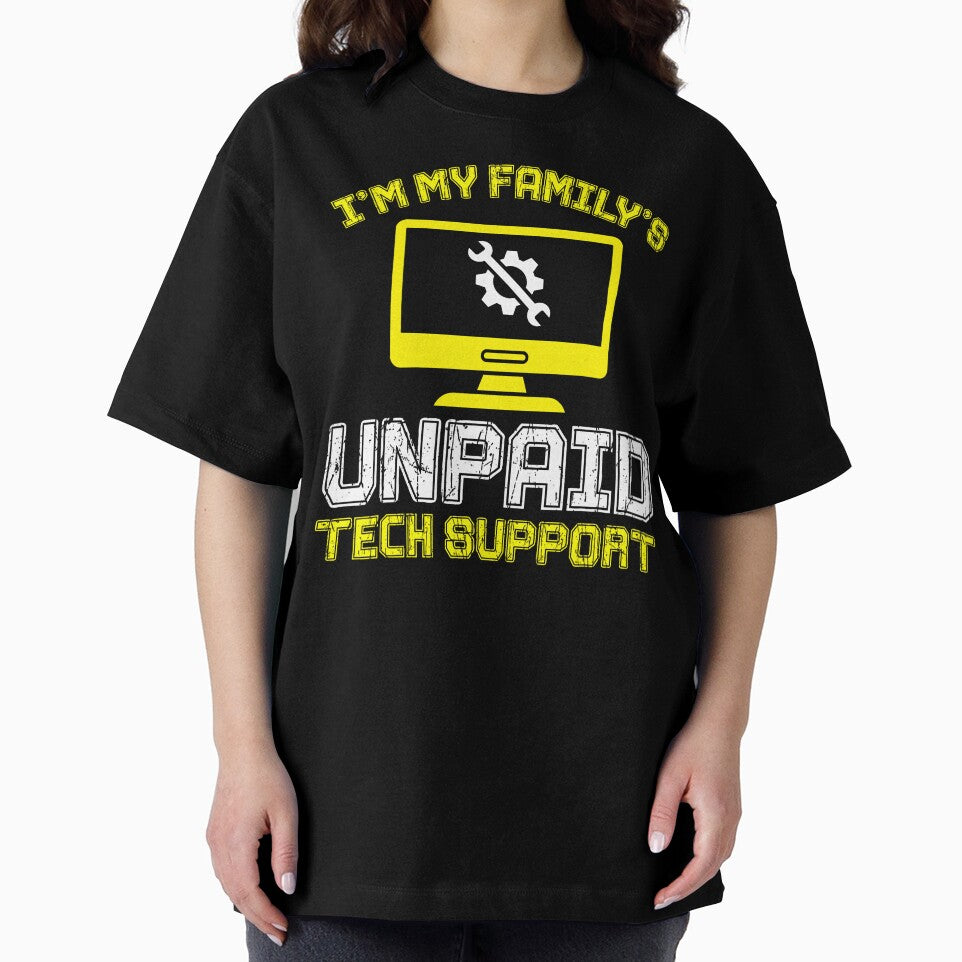 I'm My Family's Unpaid Tech Support Funny Technical Support, Tech Nerd by herbwaters