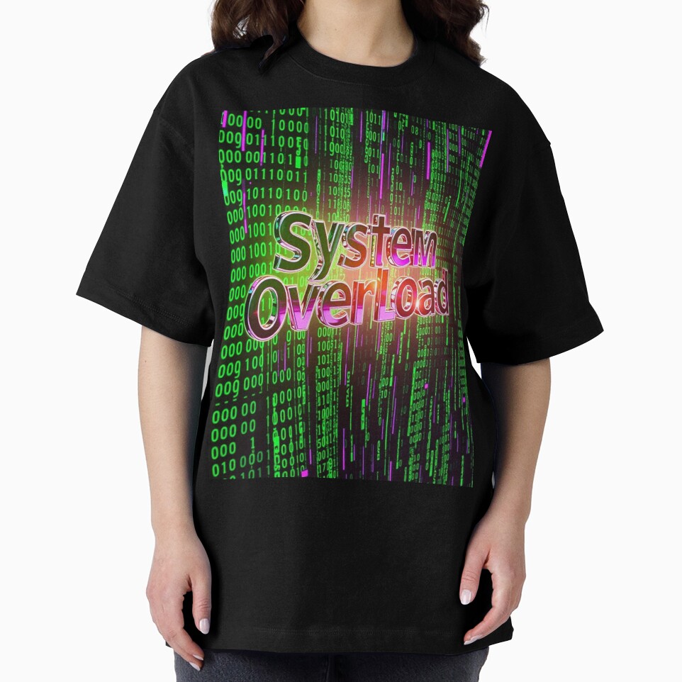 System Overload – Glitchcore Y2K Chrome Design by CMdigit