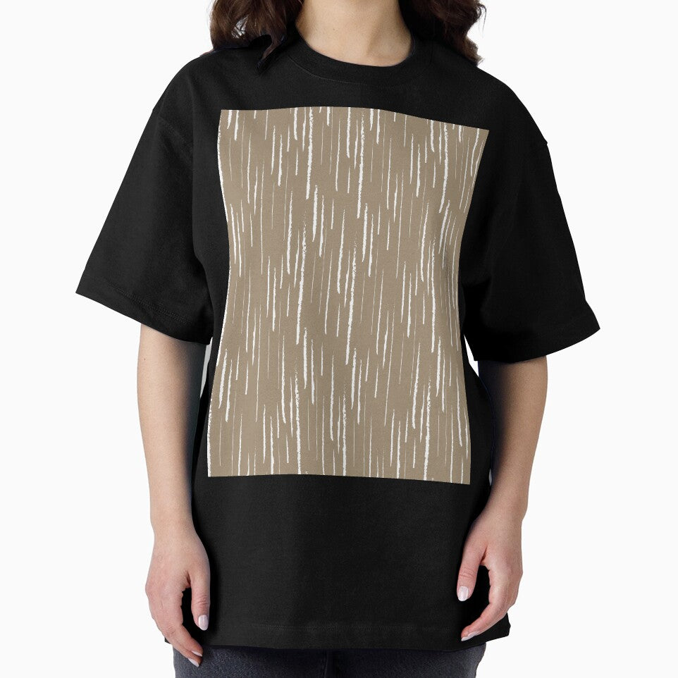 Brown and White Grunge Vertical Stripe Pattern Pairs DE 2022 Trending Color Tuscan Mosaic DE6208 by ColorOfTheYears