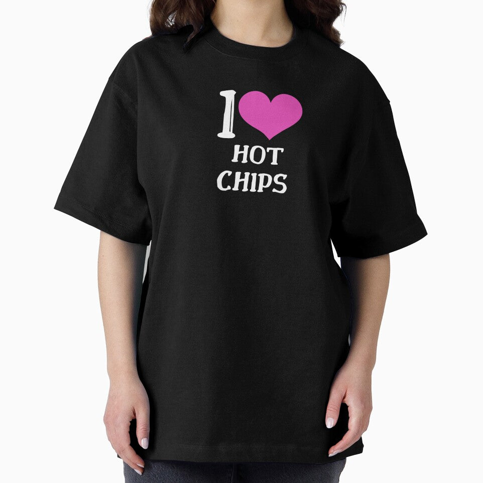 I Love Hot Chips T-shirt, Hats, Hoodies and More by Kaylews_Designs