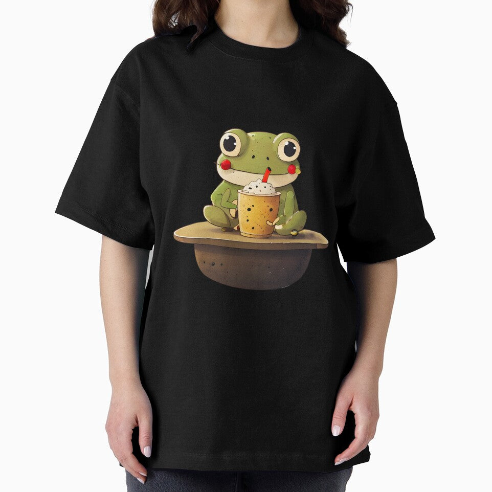 Cute Frog Drinking Bubble Tea by arbaouigfx