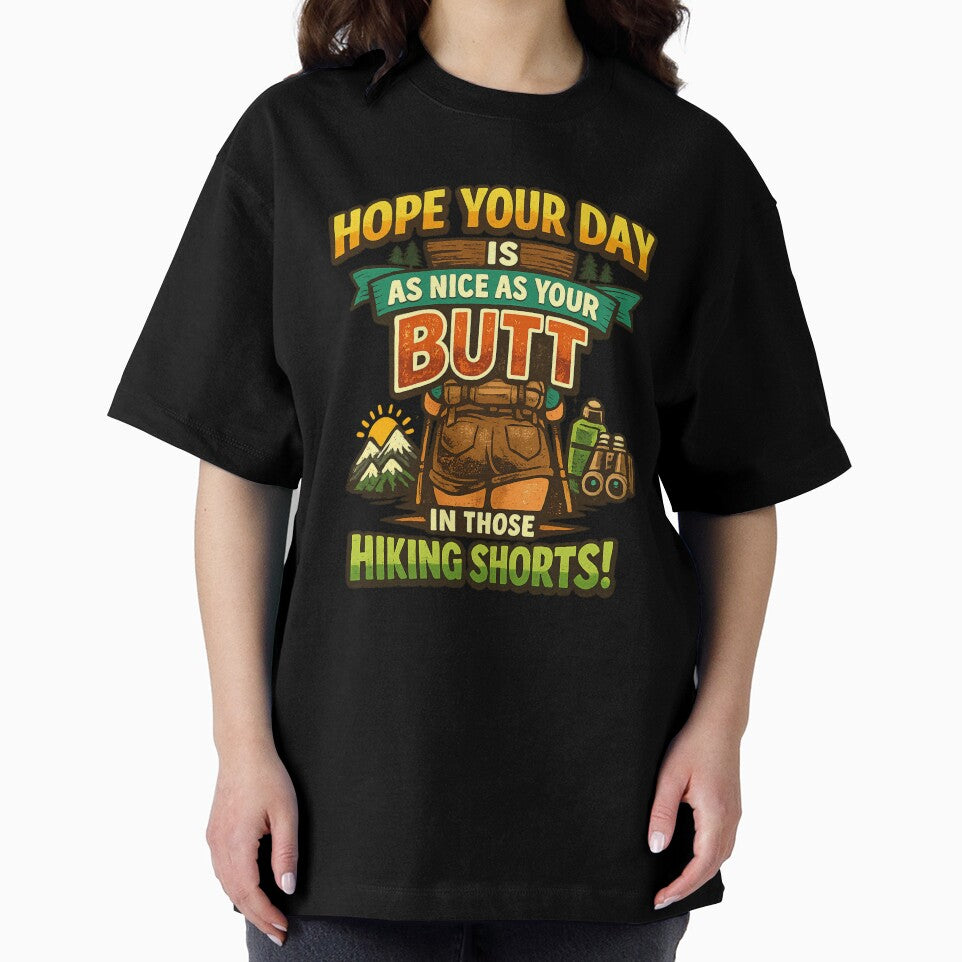 Funny Mountain Hiking Butt Quote Retro Camper Trail Humor by MagicSD Designs