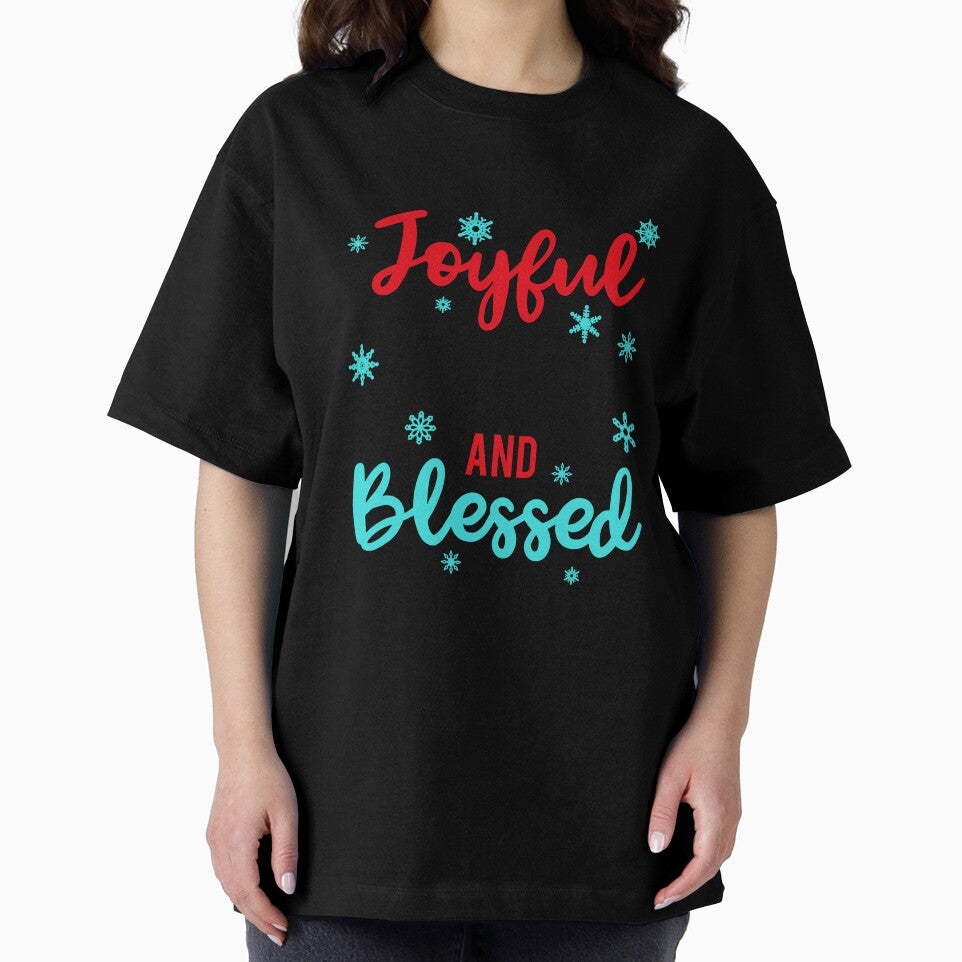 Joyful Merry and Blessed Christmas T-Shirt by AllStarMerch