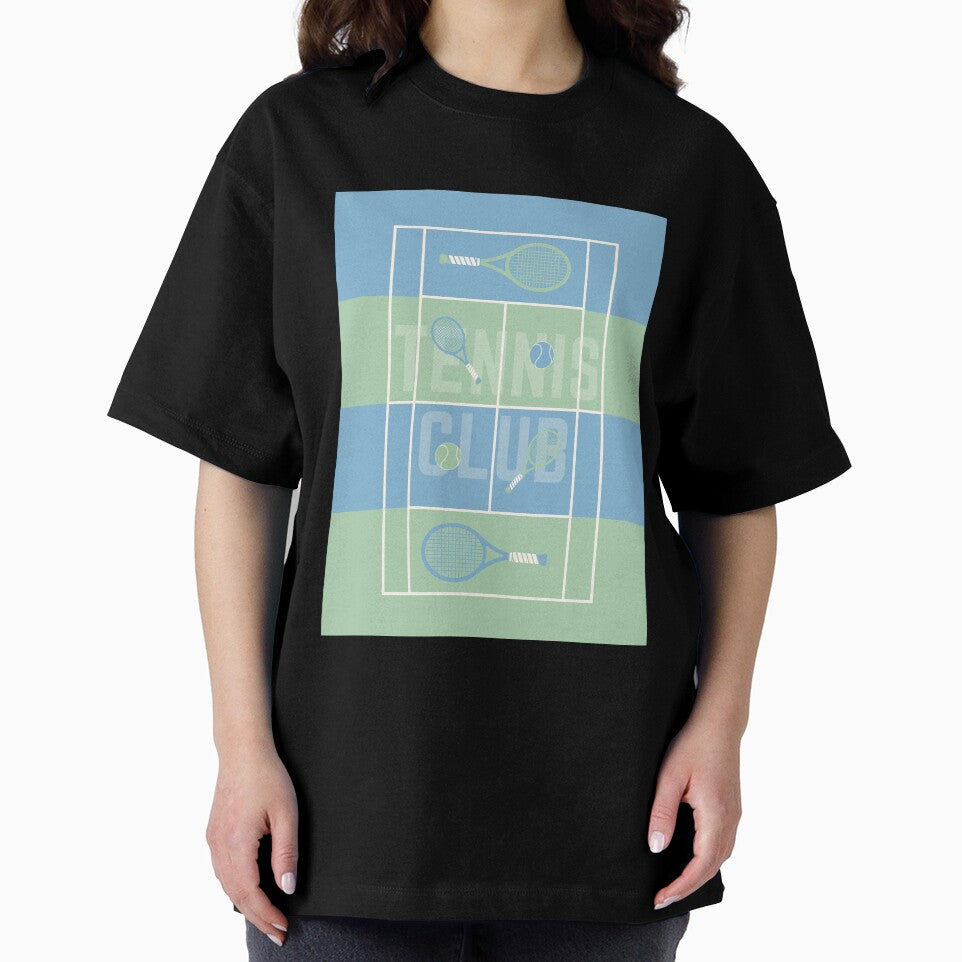 ​Vintage Preppy Tennis Club Aesthetic Illustration by HBBS DESIGNS