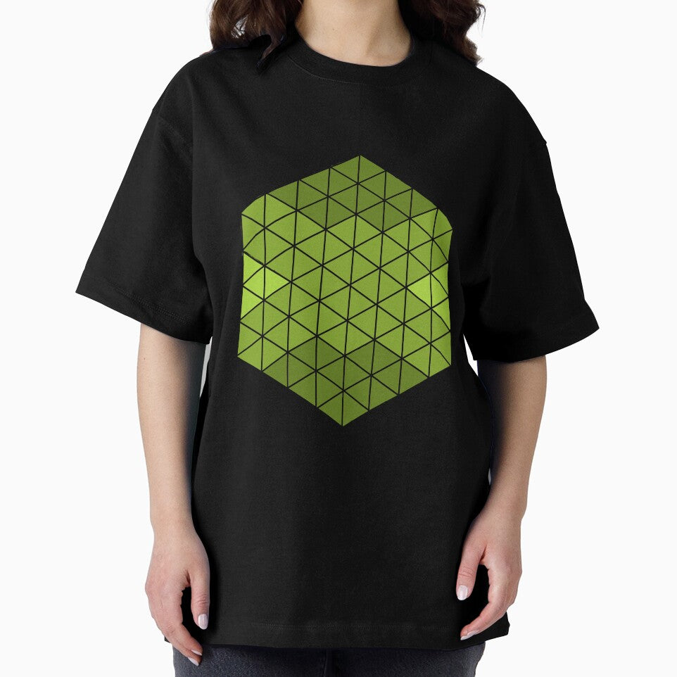 Green Abstract Triangle Sacred Geometry by Brooklynmpls