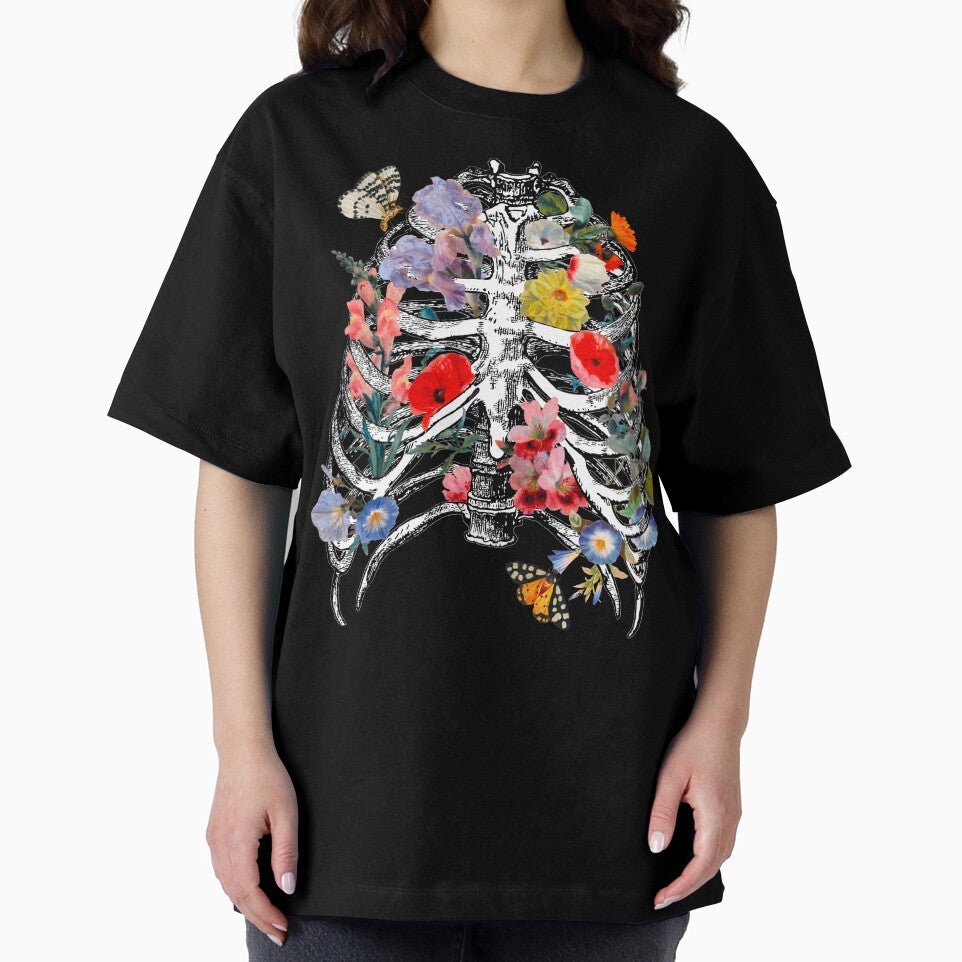 Ribcage and flowers gothis fairycore by HotSnob