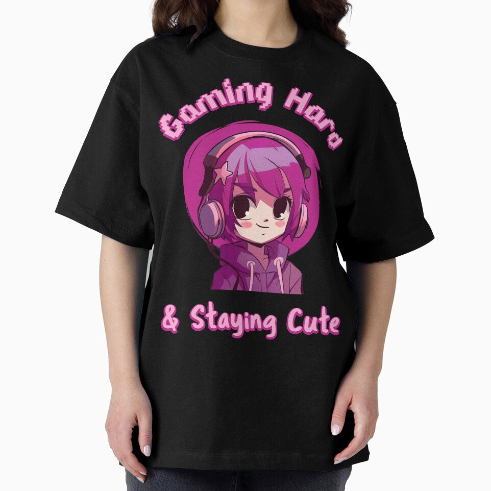 Gaming Hard & Staying Cute by SuperstyleTees