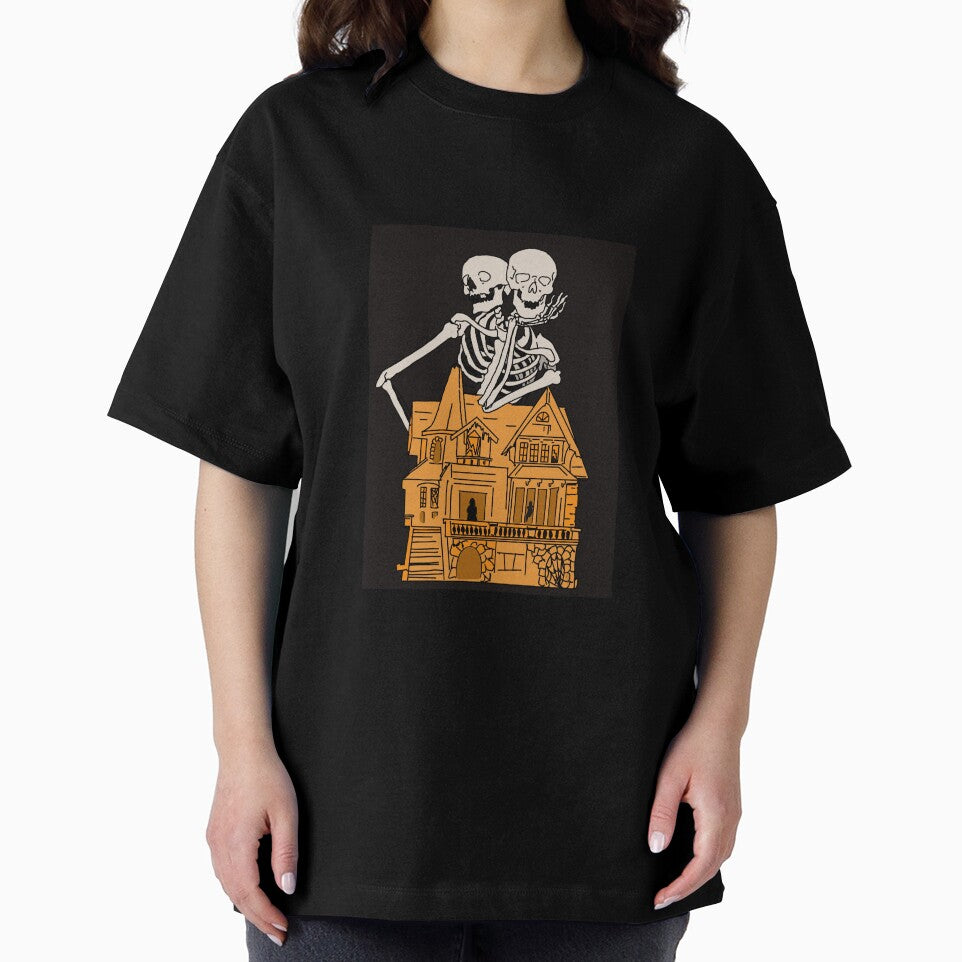 Retro Halloween haunted house by KarinaLuceroart